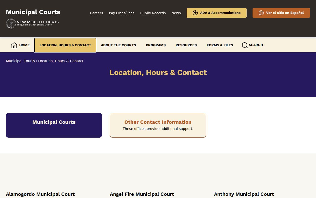 Vaughn criminal history municipal court directory