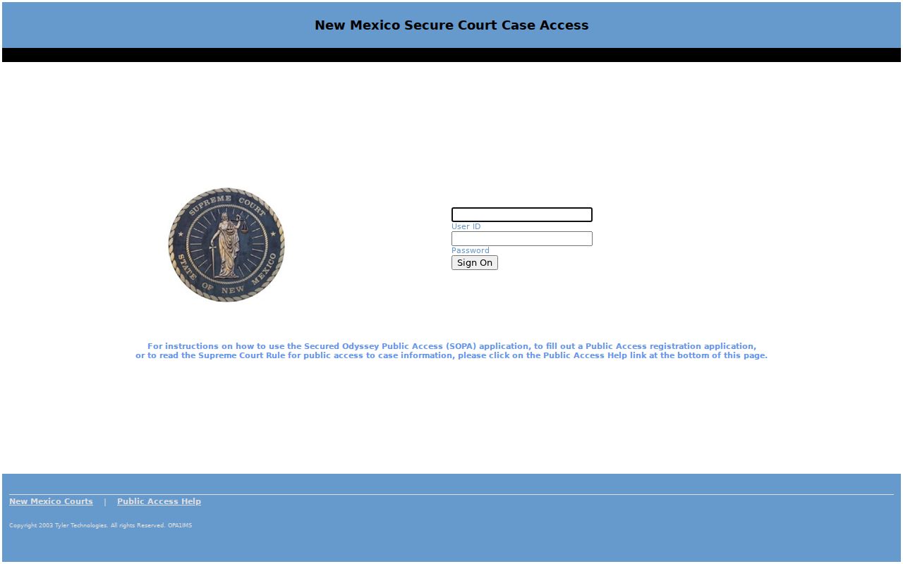Guadalupe County registered criminal case access login